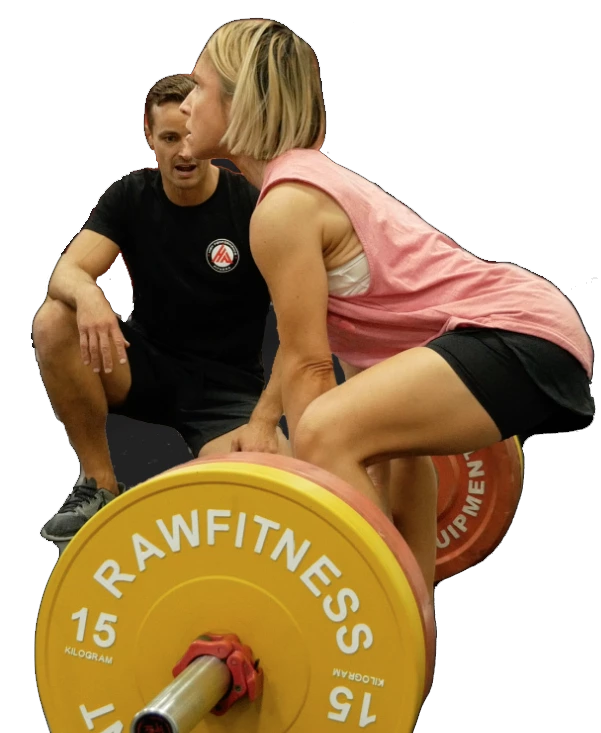Weightlifting woman